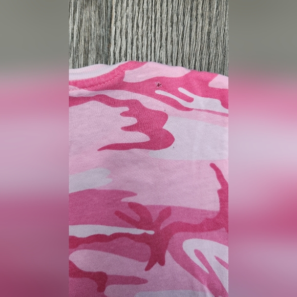 Dust Devils Outlaw Girl Pink Camo T-shirt Ladies Size Small - Picture 5 of 6